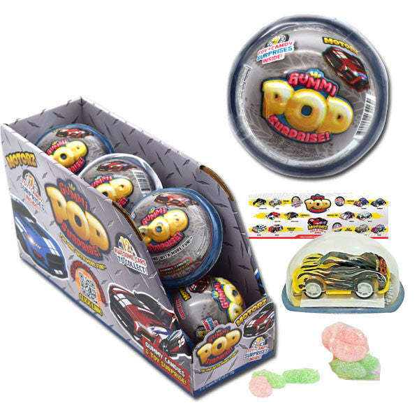 Gummi Pop Surprise MotorZ Cars 6 Count