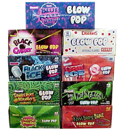 Charms Blow Pop Lollipops - Choose Flavor - 48 Count