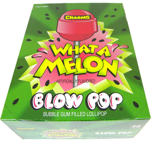 Charms Blow Pop Lollipops - Wat-A-Melon 48 Count