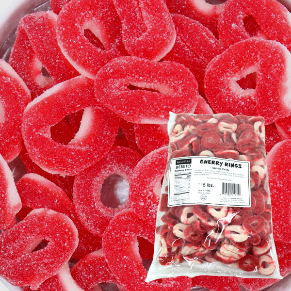 Cherry Rings Cherry Gummi Rings 5lb Kervan – Blair Candy Company