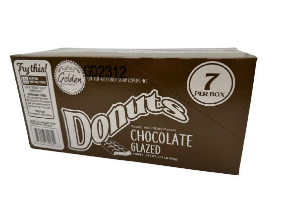 Golden Chocolate Glazed Donuts 7 Packs