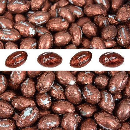 Chocolate Footballs 30lb (2,400) Bulk  Made In The USA