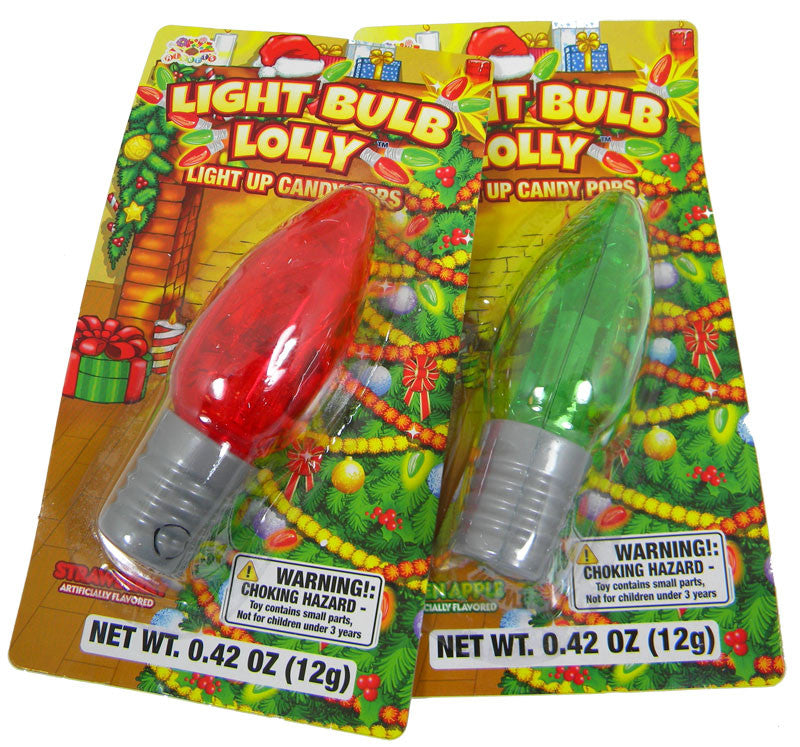 Christmas Light Up Lollipops - 12ct