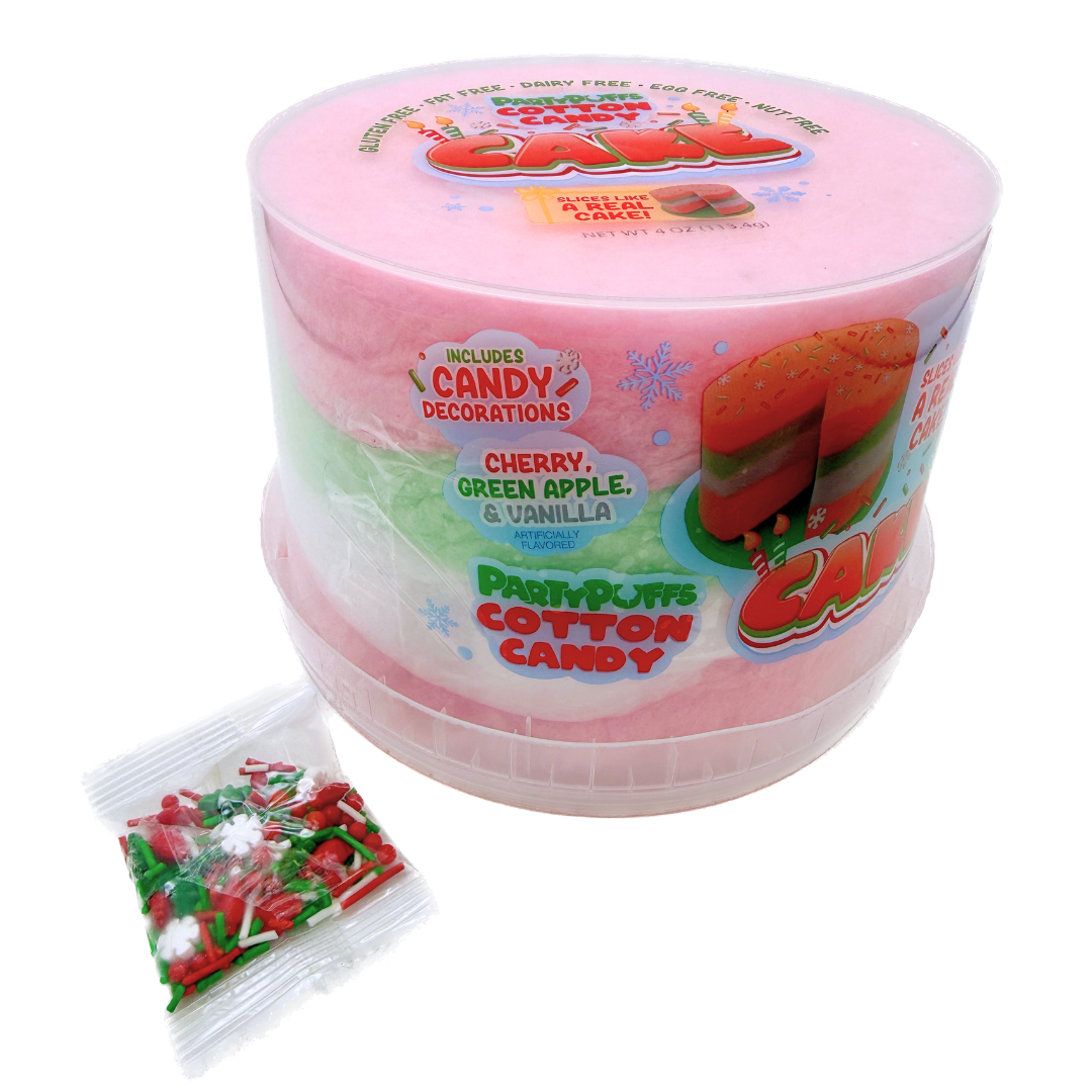 Christmas Cotton Candy Cake - 4oz
