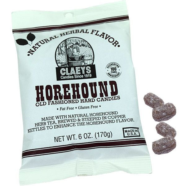 Claey's Horehound Old Fashion Hard Candies 6oz Bag