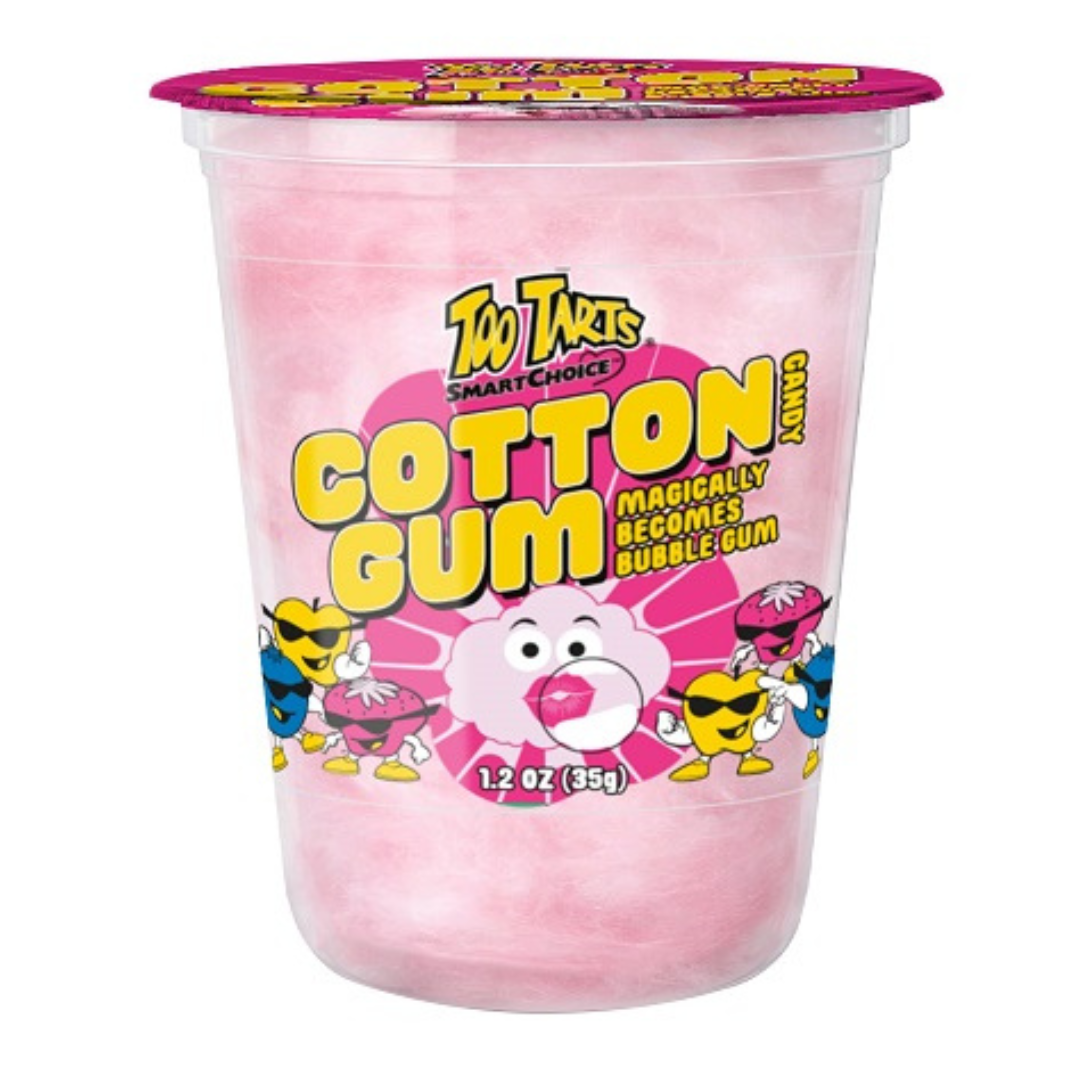 Too Tarts Cotton Candy Gum - 1.2oz / 6ct
