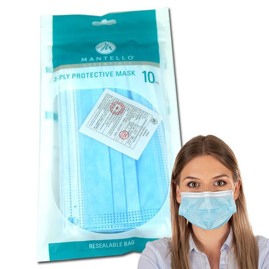 Disposable Face Masks 3 PLY  10 Count