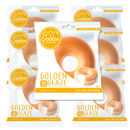 Golden signature glazed donuts