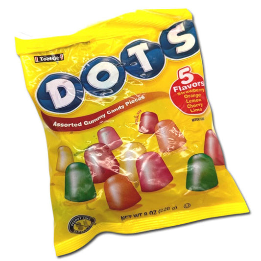 DOTS Assorted Gummy Candy Peg Bag - 8oz