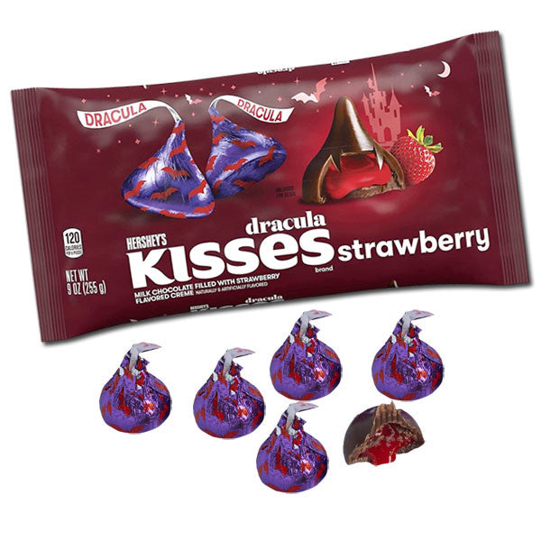 Hershey's Kisses Dracula Strawberry Cream 9oz Bag