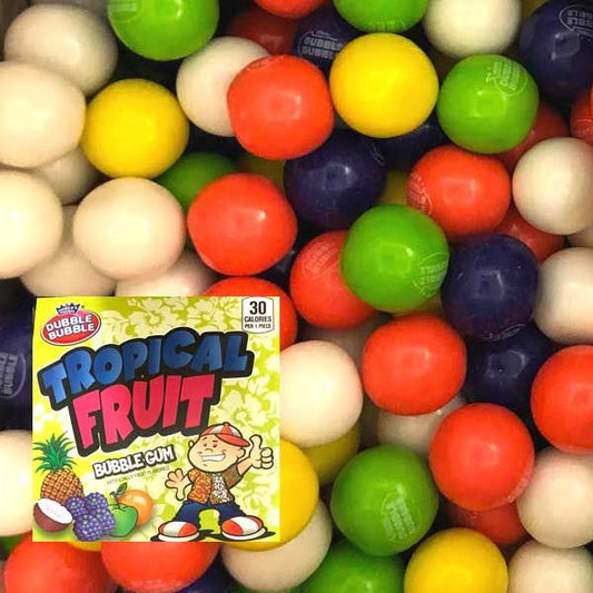 Dubble Bubble Tropical Fruit Gumballs 850 Count Bulk