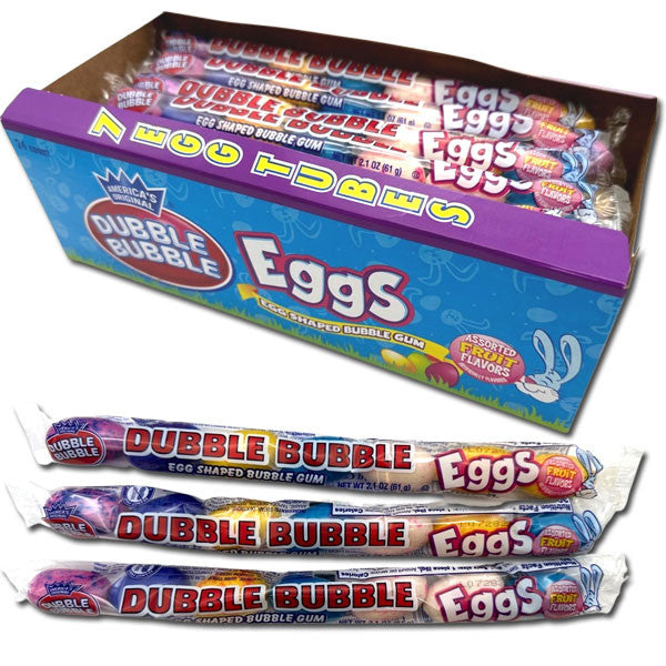 Dubble Bubble Easter Egg Gum - 24ct