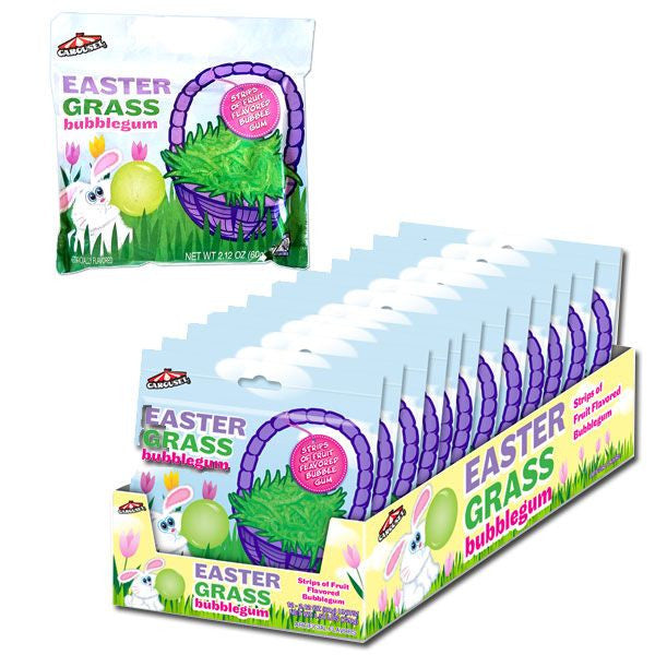 Easter Grass Bubble Gum - 12ct
