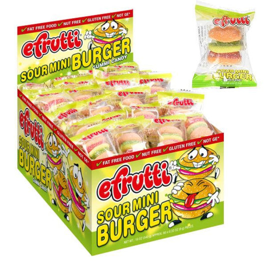 eFrutti Sour Mini Burger 60 Count