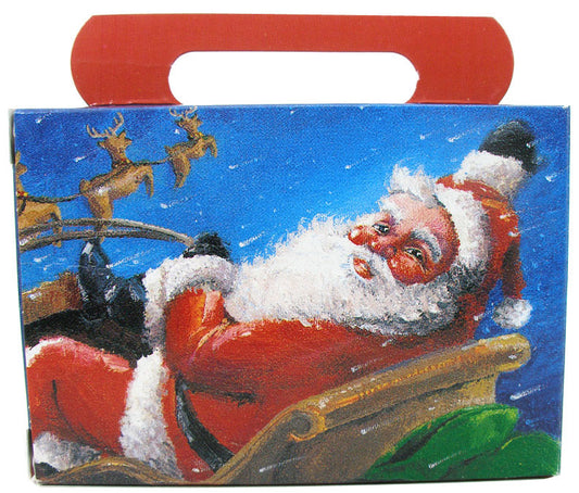 Empty Christmas Candy Box - Santa