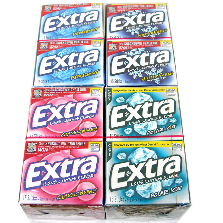 Extra Sugarfree Gum Slim Pack  10pk - Choose Flavor