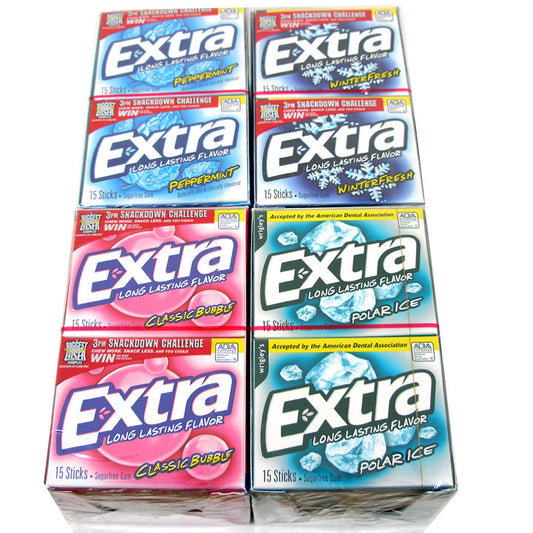 Extra Sugarfree Gum Slim Pack  10pk - Choose Flavor