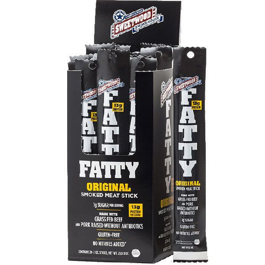 Fatty's Smoked Meat Sticks Original 20 Count