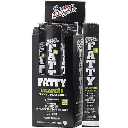Fatty's Smoked Meat Snacks Jalapeno 20 Count