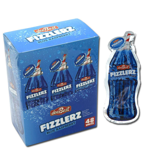 Fizzlers Blue Raspberry Candy 48 Count