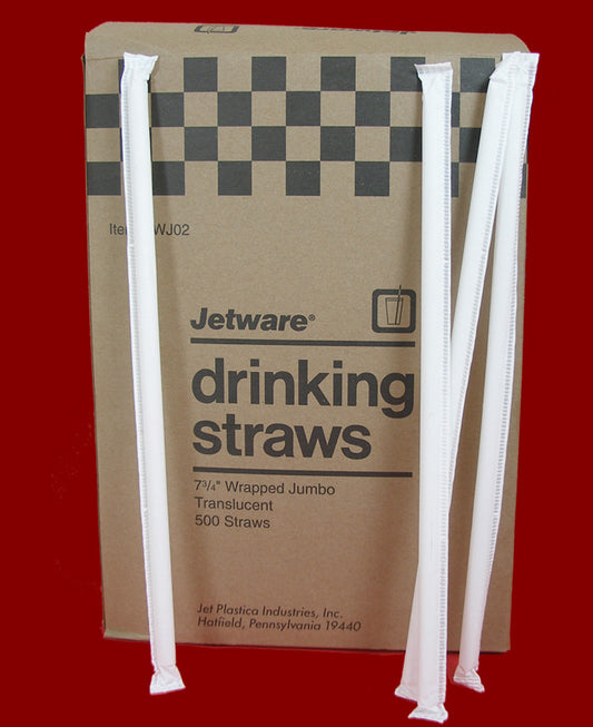 Flexible Drinking Straws Wrapped 400ct