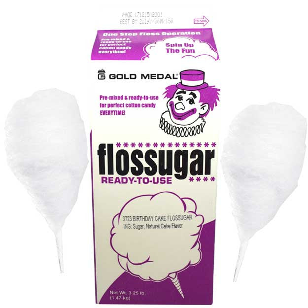 Flossugar Birthday Cake Cotton Candy Mix 3.25lbs