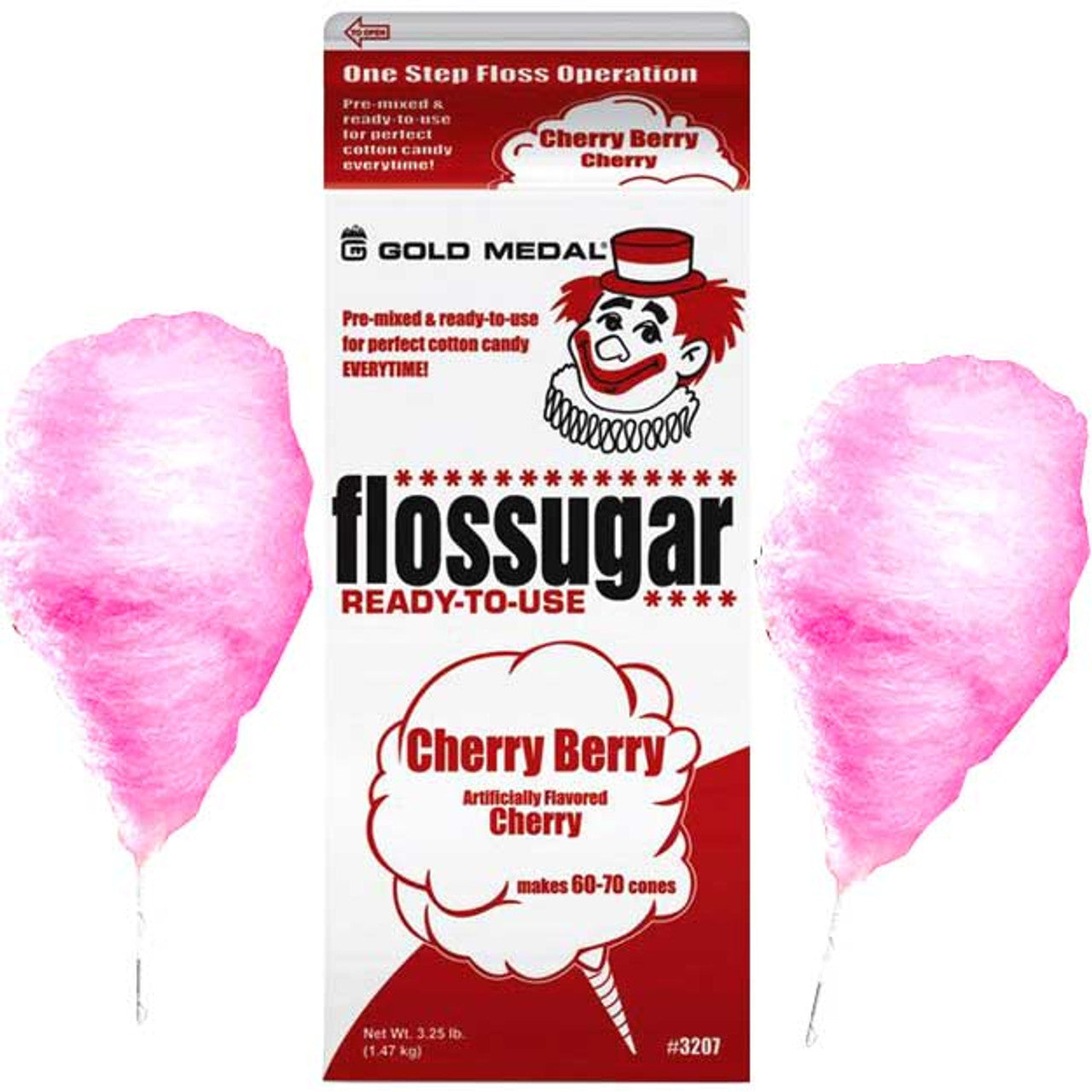 Flossugar Strawberry Cotton Candy Mix 3.25lbs