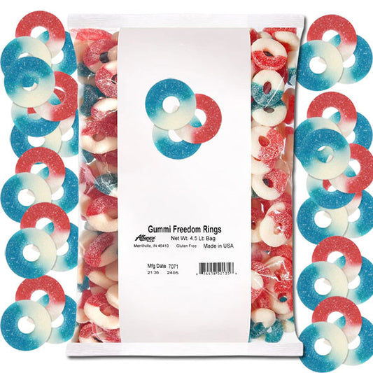 Gummi Freedom Rings - 4.5lb
