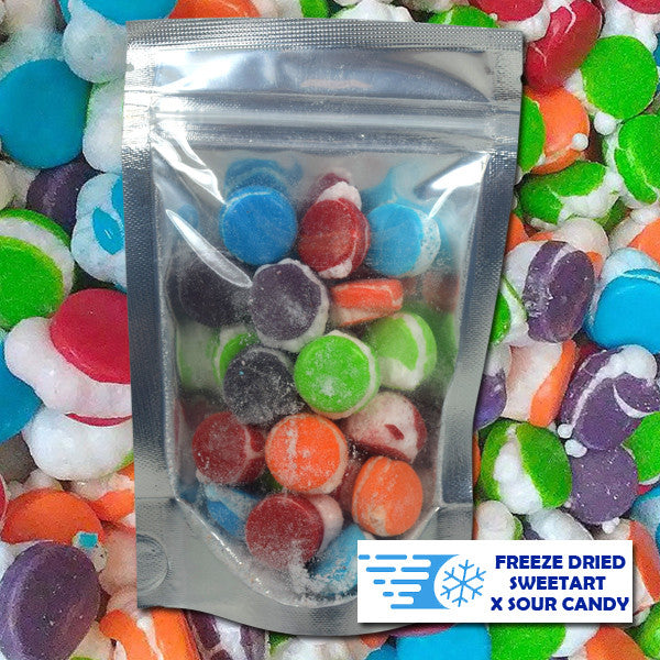 Freeze Dried Extreme Sour Sweetarts candies