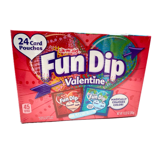 Fun Dip Valentines Card Pouches - 24ct