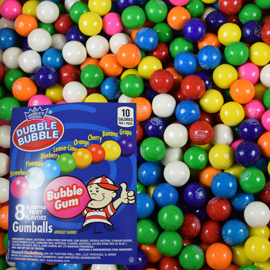 Dubble Bubble Gum Balls 1/2 inch