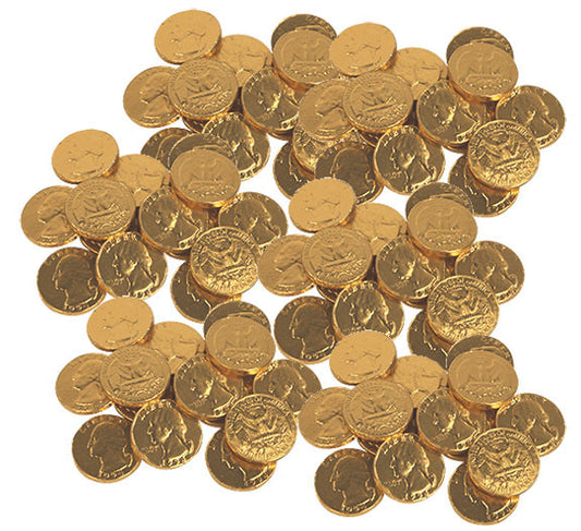 Gold Coins Chocolate Quarters 2lb Bag