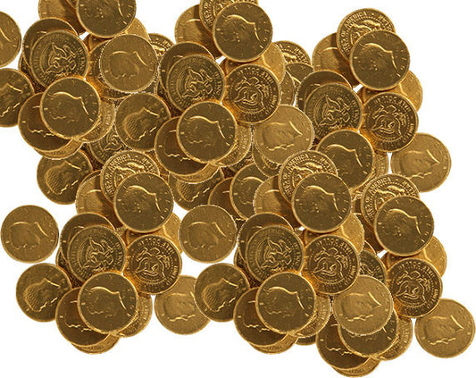 Gold Coins Chocolate Half Dollars 24lb Bulk