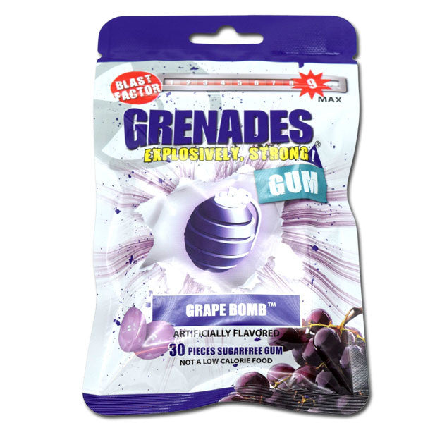 Grenades Gum Grape Bomb 30 Piece Bag