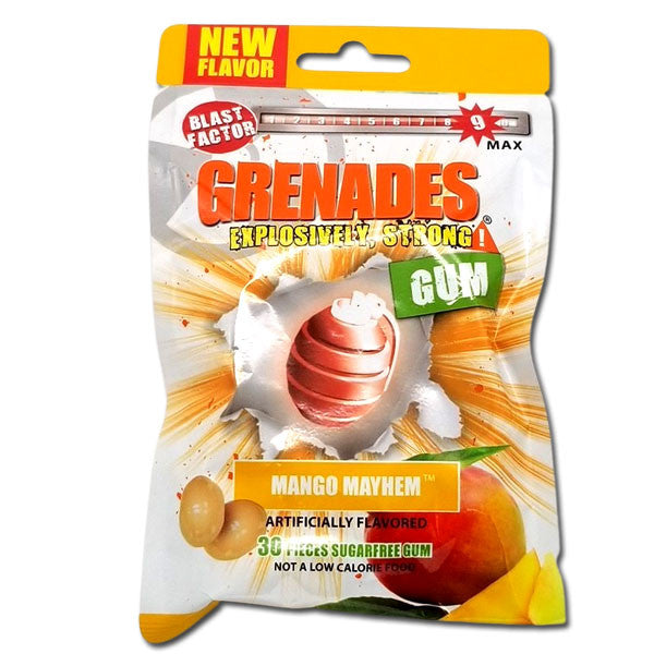 Grenades Gum Mango 30 Piece Bag