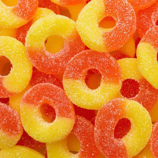 Gummi Peach Rings 4.5lb Bulk (ALBANESE)