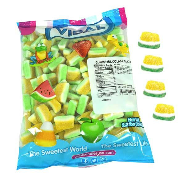Gummi Pina Colada Slices 2.2lb Bulk Bag