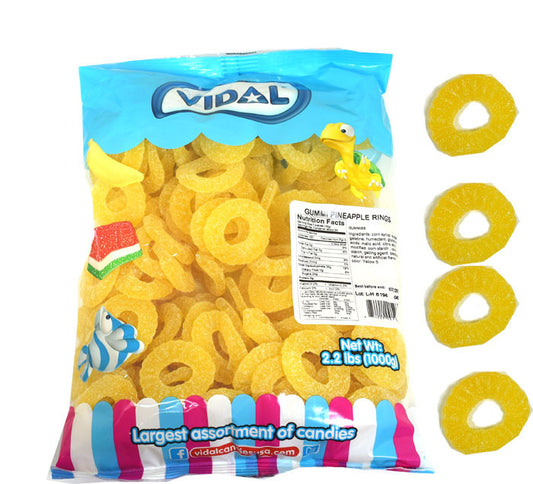Gummi Pineapple Rings 2.2lbs (168 Count)