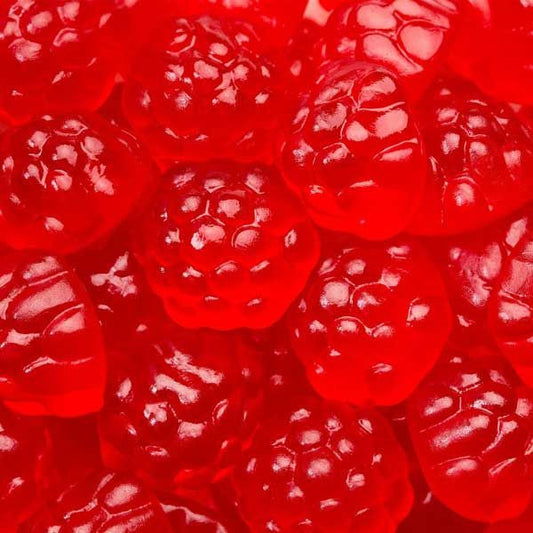 Gummi Raspberry Berry Red 5lb Bulk