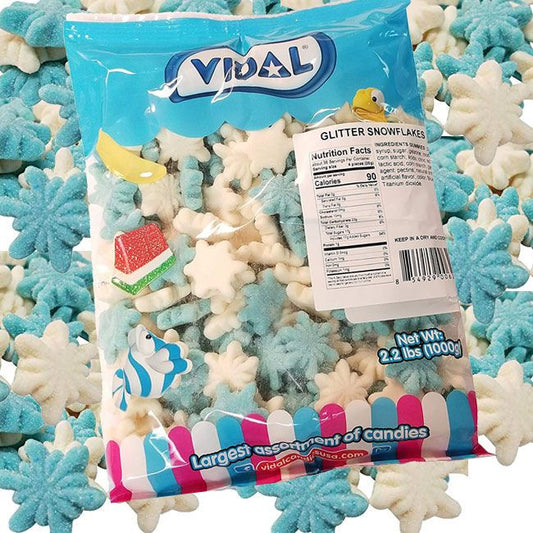 Gummi Glitter Snowflakes - 2.2lb