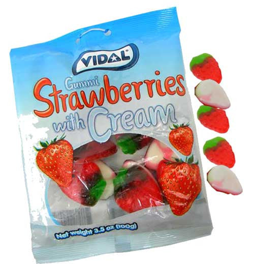 Gummi Strawberry & Creams 3.5oz Bag