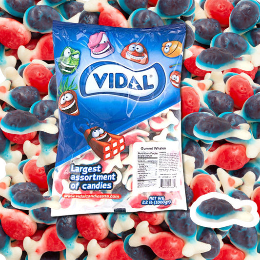 Gummi Jelly Filled Whales Vidal