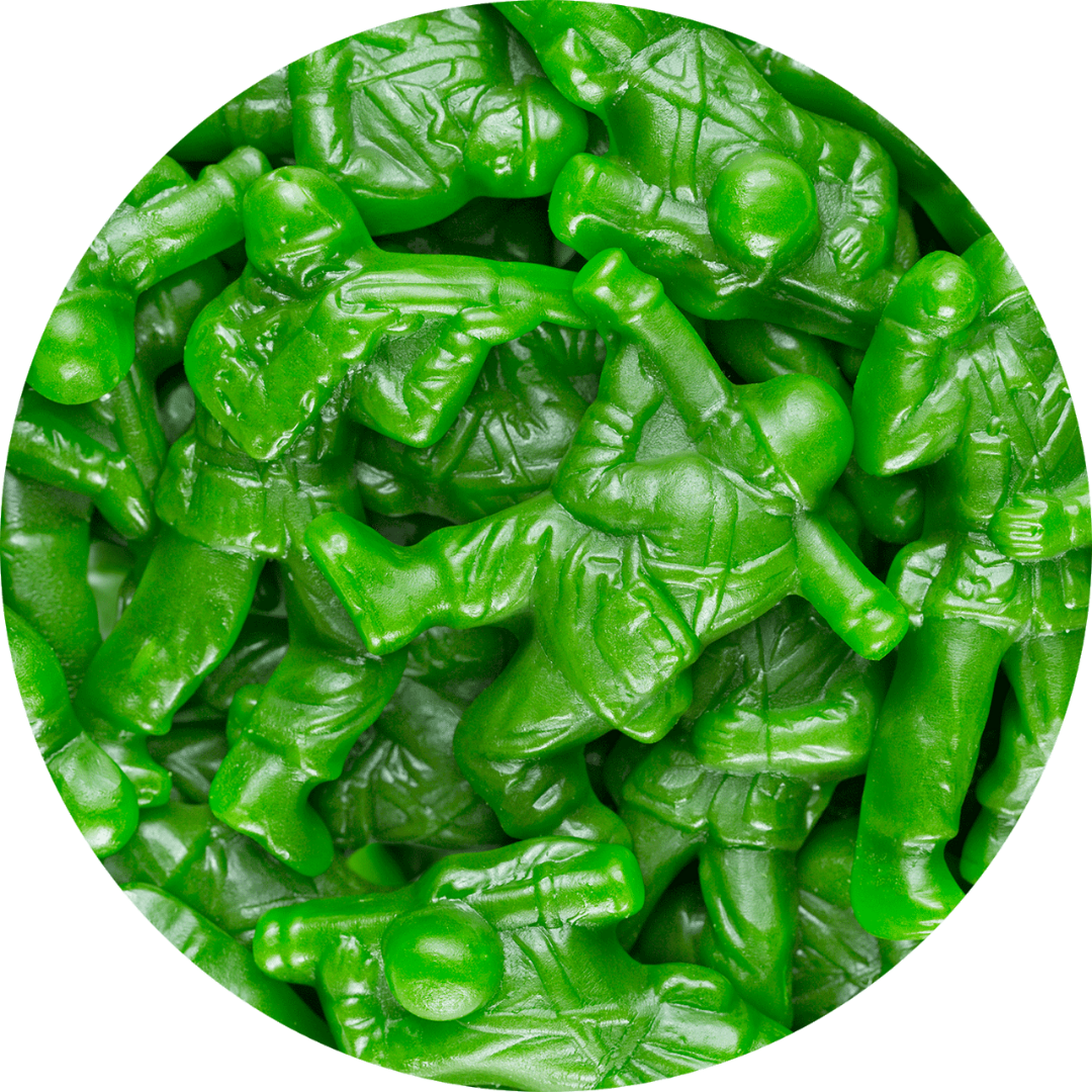 Gummi Green Army Men - 5lb