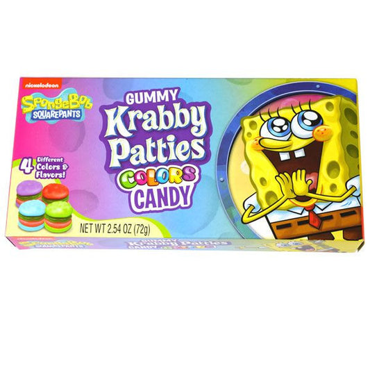 Gummy Krabby Patties Colors Candy 2.54oz Box