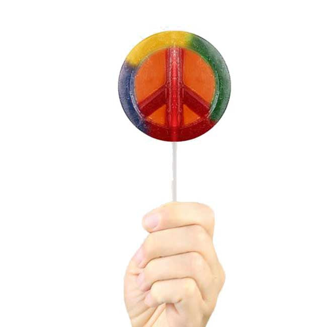 Gummy Peace Sign Lollipop