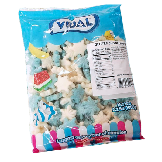 Vidal Glitter Gummy Snowflakes - 2.2lb