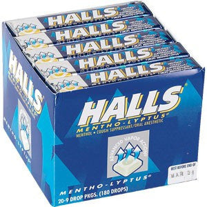 Halls Cough Drops Sticks 20ct - Menthol