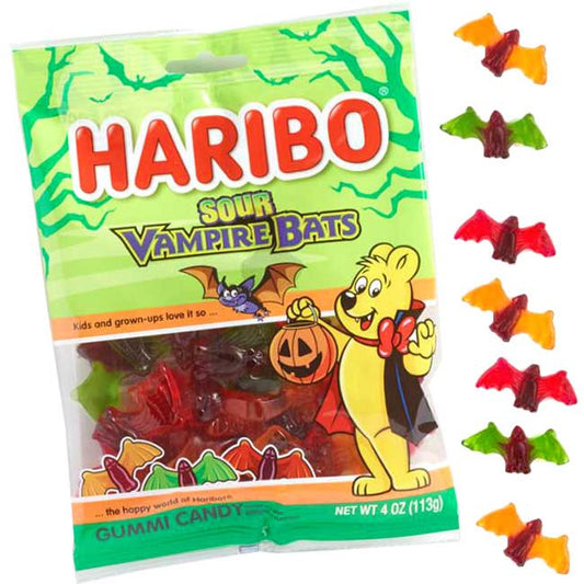 Haribo Gummi Sour Vampire Bats 4oz