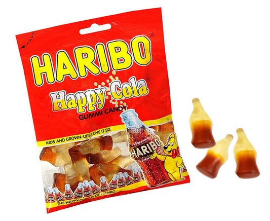 Haribo Happy Gummi Cola Bottles 5oz Bag