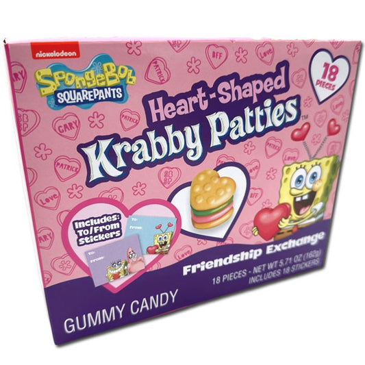 Krabby Patties Valentines Day Exchange Kit 18 Count